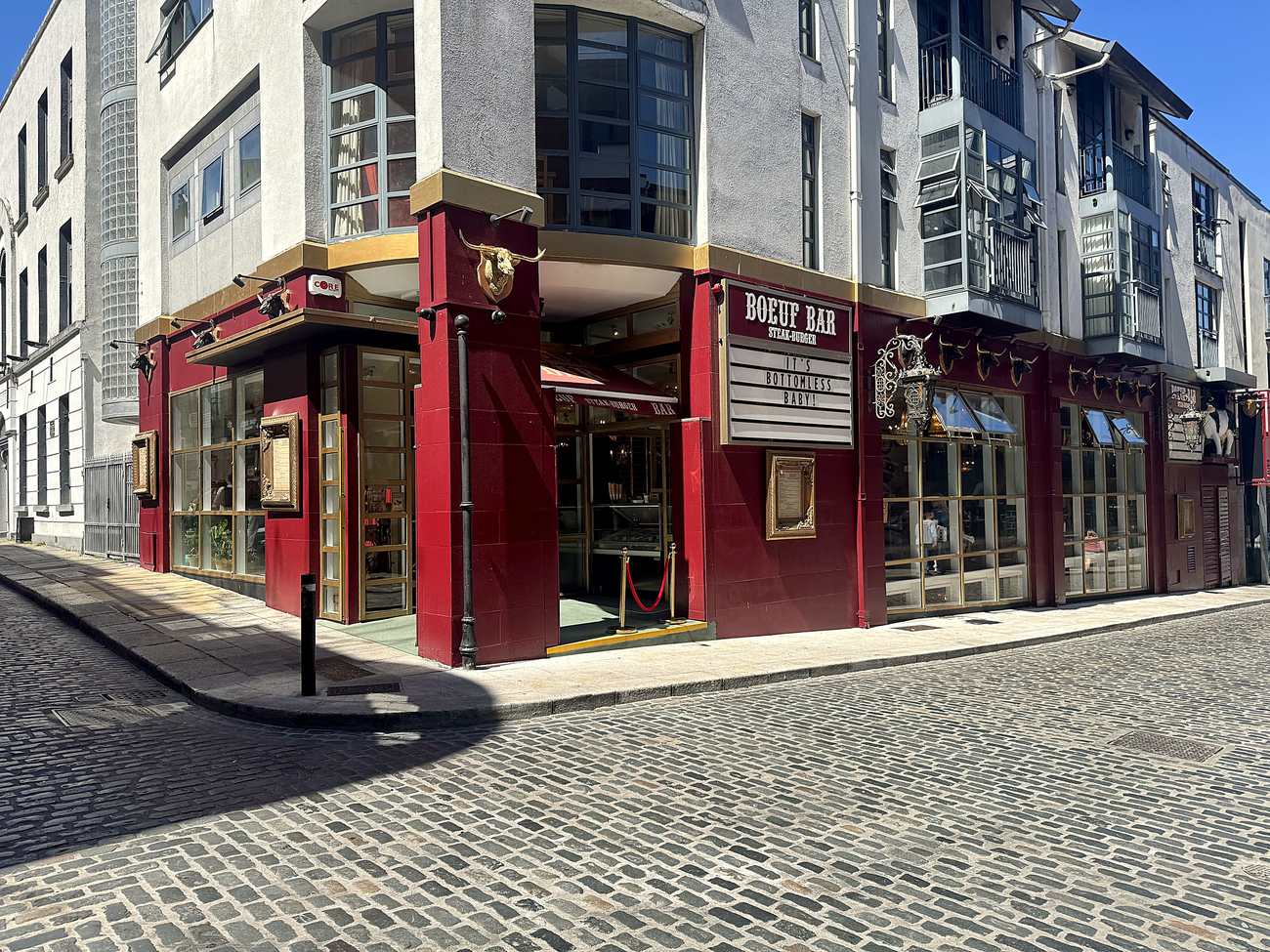 Boeuf Steak & Burger on the corner of Cecilia Street, Temple Bar